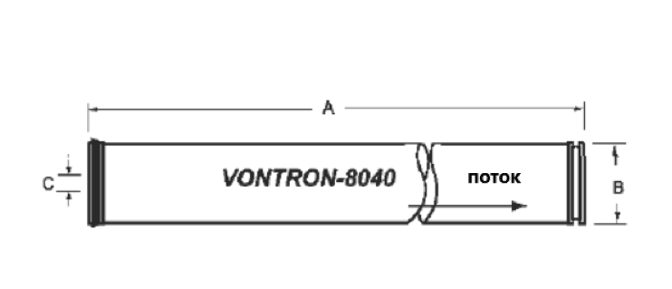 Мембранный элемент Vontron-8040 Мембранный элемент Vontron-8040