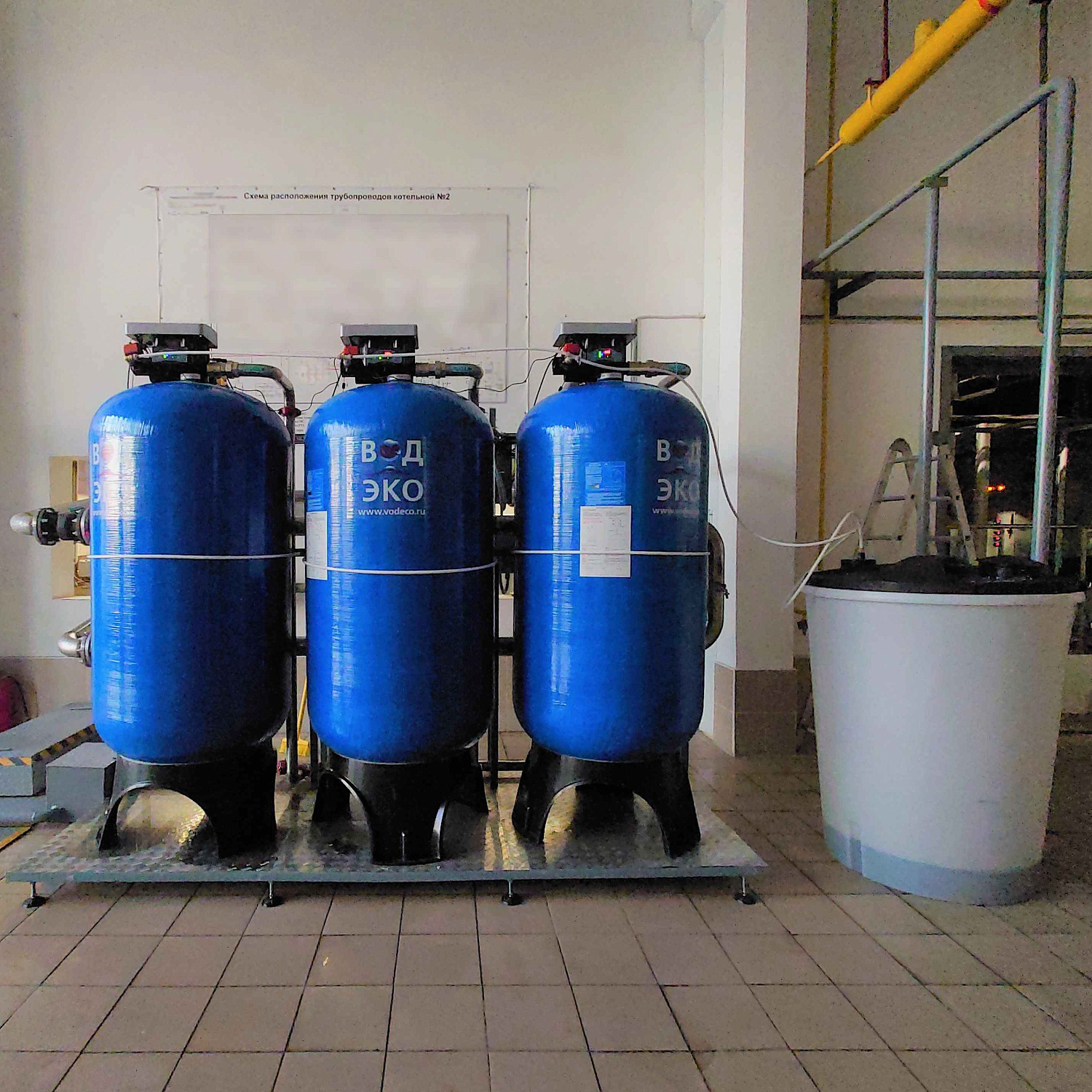 Монтаж оборудования водоподготовки на заводе PepsiCo в г. Лебедянь