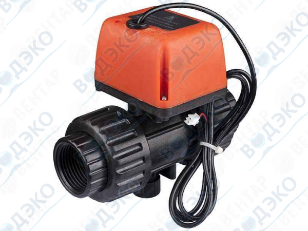 Кран шаровый DN20 с электроприводом DC24V (Q911733-20) ВР 3/4"